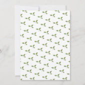 「ベビーが醸造している」アフタヌーンティーベイビーシャワー 招待状 (裏面)