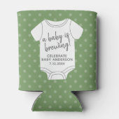 ベビーが醸造している – カップルのシャワーは色を編集できる 缶クーラー (裏面)