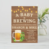 ベビーが醸造している！ビールをテーマにしたベビーシャワー 招待状 (スタンド正面)
