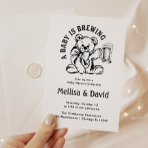 ベビーが醸造している |ベビーシャワーTeddy Bear 素朴