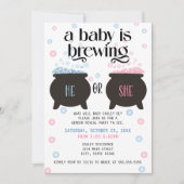 ベビーが醸造している – 魔女カルドロンジェンダー明かす 招待状 (正面)