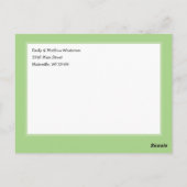 ベビーが醸造の誕生の発表ハロウィーン ポストカード (裏面)