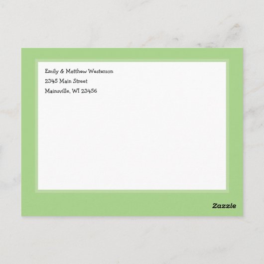 ベビーが醸造の誕生の発表ハロウィーン ポストカード (裏面)