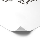 ベビーが醸造ベビーシャワーパーティーウェルカムサイン ポスター (角)