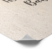 ベビーが醸造ベビーシャワーパーティーウェルカムサイン ポスター (角)