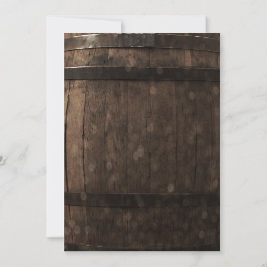 ベビーが醸造ベビーシャワー招待状ビール 招待状 (裏面)