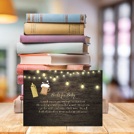 ベビーが醸造金ゴールド赤ちゃんシャワーベビー エンクロージャーカード