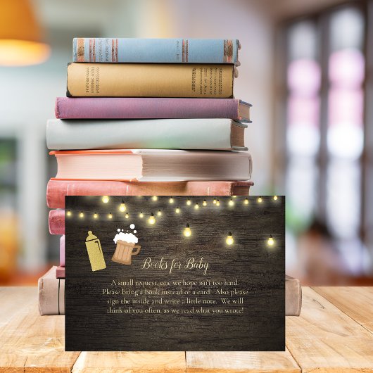 ベビーが醸造金ゴールド赤ちゃんシャワーベビー エンクロージャーカード