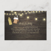 ベビーが醸造金ゴールド赤ちゃんシャワーベビー エンクロージャーカード (正面)