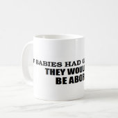 ベビーが銃を…持っていたら中断されません コーヒーマグカップ (正面左)