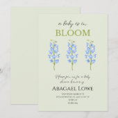 ベビーが開花だ！ベビーシャワー招待状 招待状 (正面/裏面)