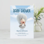 ベビーが間もなく到着する |ベビーシャワー招待状 招待状 (スタンド正面)