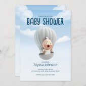 ベビーが間もなく到着する |ベビーシャワー招待状 招待状 (正面/裏面)