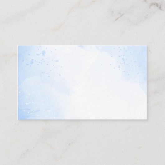 ベビーが魔女の赤ちゃんシャワーおむつラッフルを醸造している エンクロージャーカード (裏面)