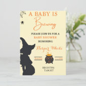 ベビーが魔女の赤ちゃんシャワーを醸造している 招待状 (スタンド正面)