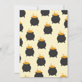 ベビーが魔女の赤ちゃんシャワーを醸造している 招待状 (裏面)