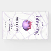 ベビーが魔女ハロウィーンの赤ちゃんシャワーを醸造している 横断幕 (横)