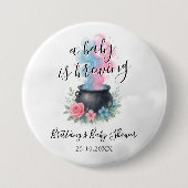 ベビーが魔法の釜を造っている 缶バッジ (正面)