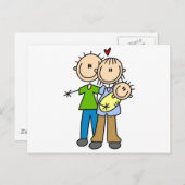 ベビーがTシャツ3枚とギフトを作る ポストカード (正面/裏面)