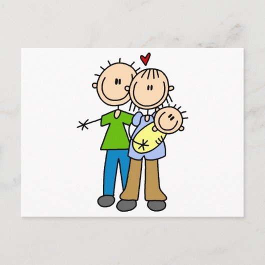 ベビーがTシャツ3枚とギフトを作る ポストカード (正面)