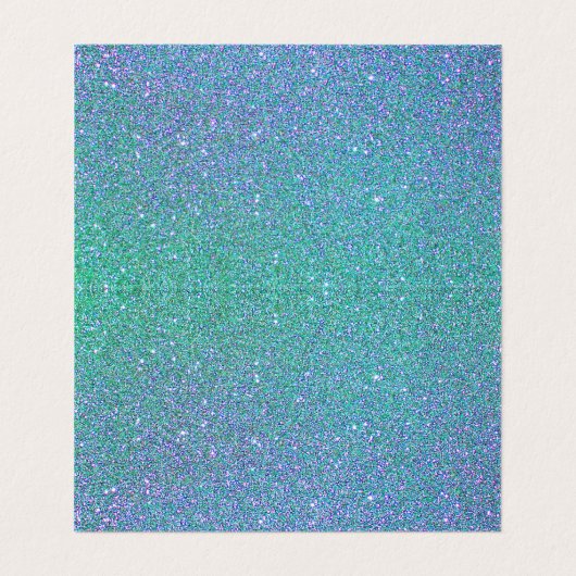 ベビーきらめくブルーグリッター 名刺 (内部フラット)