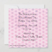 ベビーくまのベビーシャワー招待状 招待状 (裏面)