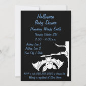 ベビーこうもりハロウィーンベビーシャワー招待状カード 招待状 (裏面)