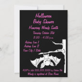 ベビーこうもりハロウィーンベビーシャワー招待状カード 招待状 (裏面)