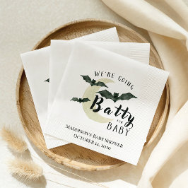 ベビーこうもり用バティ及びムーンハロウィーン赤ちゃんシャワー スタンダードランチョンナプキン