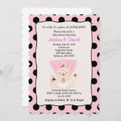 ベビーすごいガール赤ちゃんシャワー招待状 招待状 (正面/裏面)