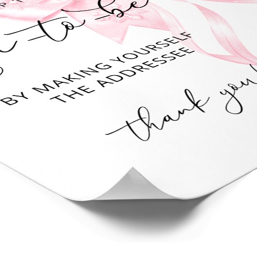 ベビーそのコールドボウ赤ちゃんシャワー住所と封筒 ポスター (角)