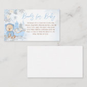 ベビーその冷たいアウトサイドブルーベアベビー本 エンクロージャーカード (正面/裏面)