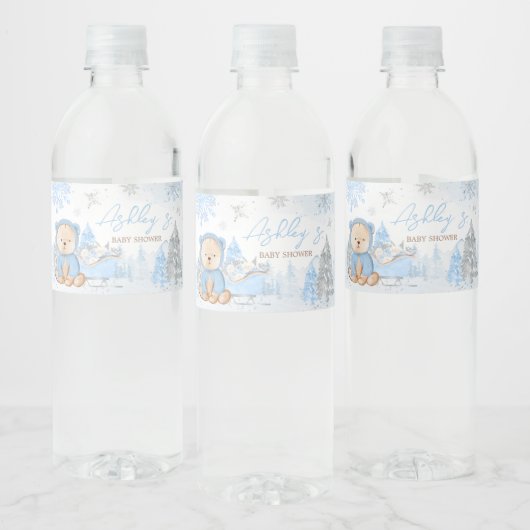 ベビーその冷たいアウトサイドブルーベア ペットボトルラベル (ボトル)