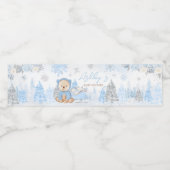 ベビーその冷たいアウトサイドブルーベア ペットボトルラベル (シングルラベル)