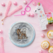 ベビーその冷たい冬の動物の外の赤ちゃんシャワー ペーパープレート (パーティー)