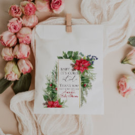 ベビーその冷たい冬の外の赤ちゃんシャワーギフト フェイバーバッグ