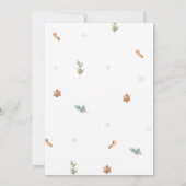 ベビーその冷たい冬の外ホットココアベビーシャワー 招待状 (裏面)