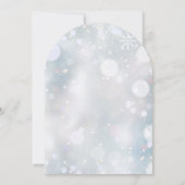 ベビーその冷たい冬の雪の外の赤ちゃんシャワー 招待状 (裏面)