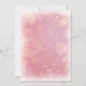 ベビーその冷たい冬の雪の外の赤ちゃんシャワー 招待状 (裏面)