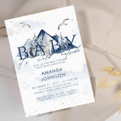 ベビーその冷たい北極圏外の動物の赤ちゃんシャワー 招待状