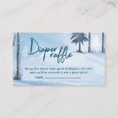 ベビーその冷たい外おむつラッフルベビーシャワー エンクロージャーカード (正面)