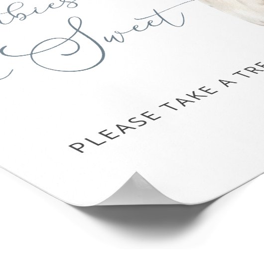 ベビーその冷たい外のベビーは甘い ポスター (角)