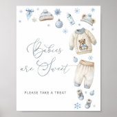 ベビーその冷たい外のベビーは甘い ポスター (正面)