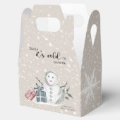 ベビーその冷たい外のベビースシャワー フェイバーボックス (オープン)