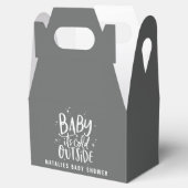 ベビーその冷たい外のベビースシャワー フェイバーボックス (オープン)