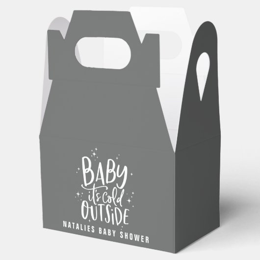 ベビーその冷たい外のベビースシャワー フェイバーボックス (オープン)
