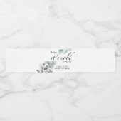 ベビーその冷たい外のベビースシャワー ペットボトルラベル (シングルラベル)