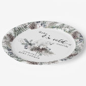 ベビーその冷たい外のベビースシャワー ペーパープレート (アングル)