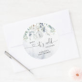 ベビーその冷たい外のベビースシャワー ラウンドシール (封筒)