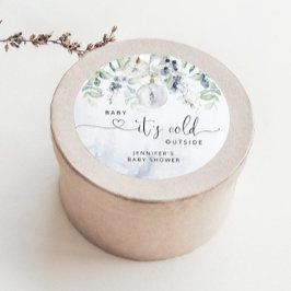 ベビーその冷たい外のベビースシャワー ラウンドシール